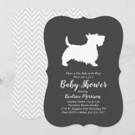 Scottish Terrier Hund Baby Shower Gender Neutral Inbjudningar