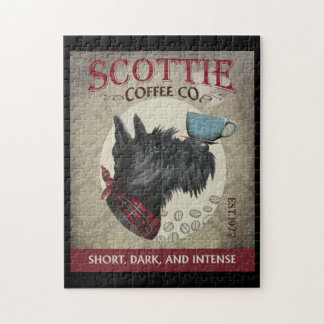 Scottish Terrier Hund Coffee Company Pussel