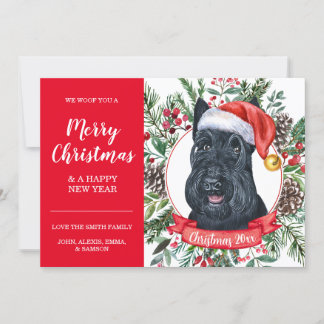 Scottish Terrier Hund, dyrt julkort Kort