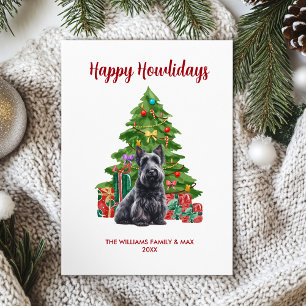 Scottish Terrier Hund Family jul Julkort