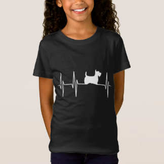 Scottish Terrier Hund Heartslag - Scottie Hund äls T Shirt