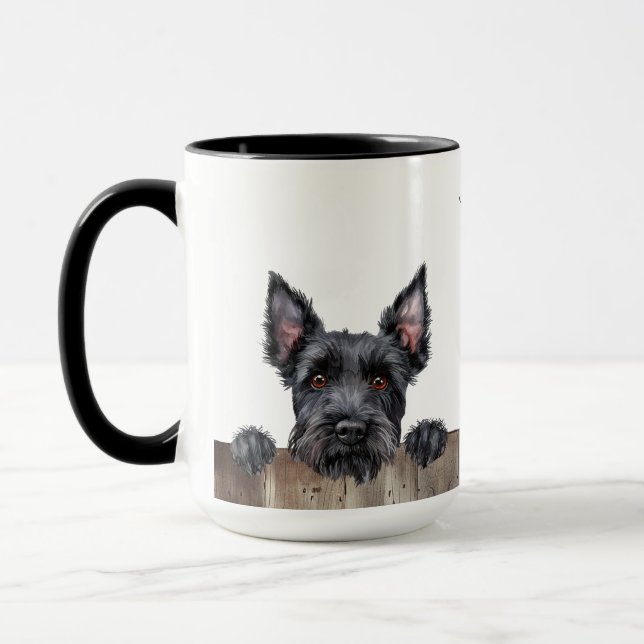 Scottish Terrier Hund Mugg (Vänster)