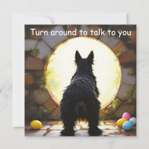 Scottish Terrier hund - Påsk Julkort