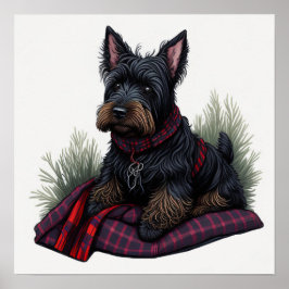 Scottish Terrier Hund Poster
