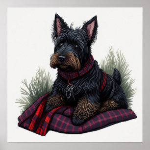 Scottish Terrier Hund Poster