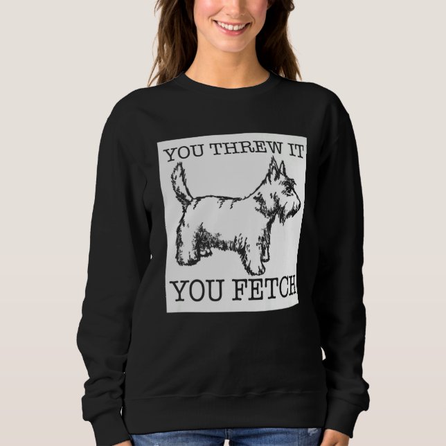 Scottish Terrier hund T Shirt (Framsida)