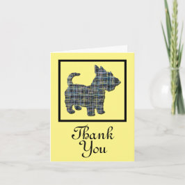 Scottish Terrier Hund Tack Greeting Card Kort