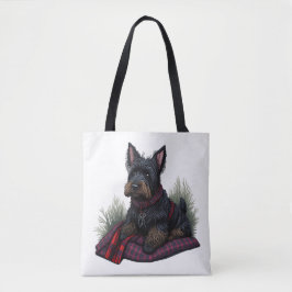 Scottish Terrier Hund Tygkasse