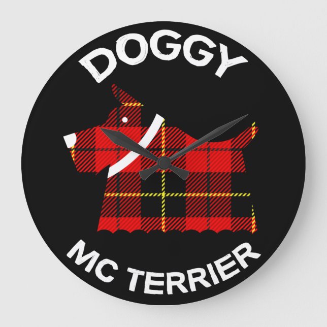 Scottish Terrier Hundar | Terrier | Hundägare Cof Stor Klocka (Framsida)