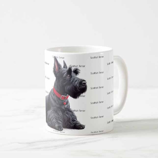 Scottish Terrier i Kaffemugg (Framsida höger)