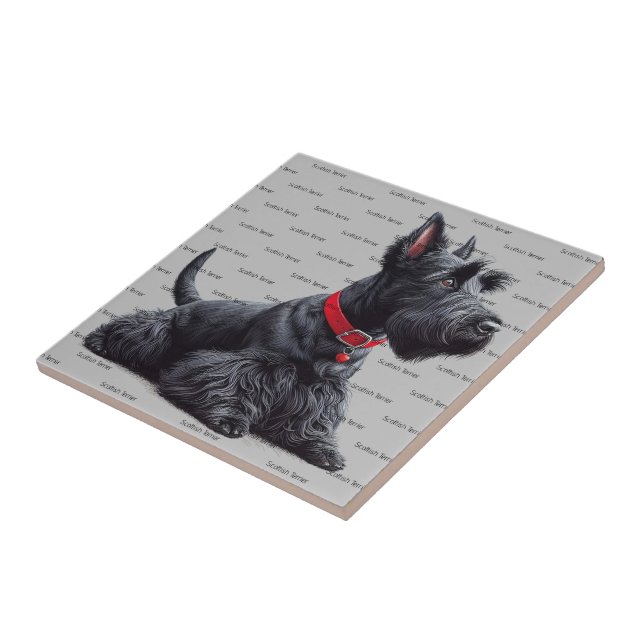 Scottish Terrier i Kakelplatta (Sidan)