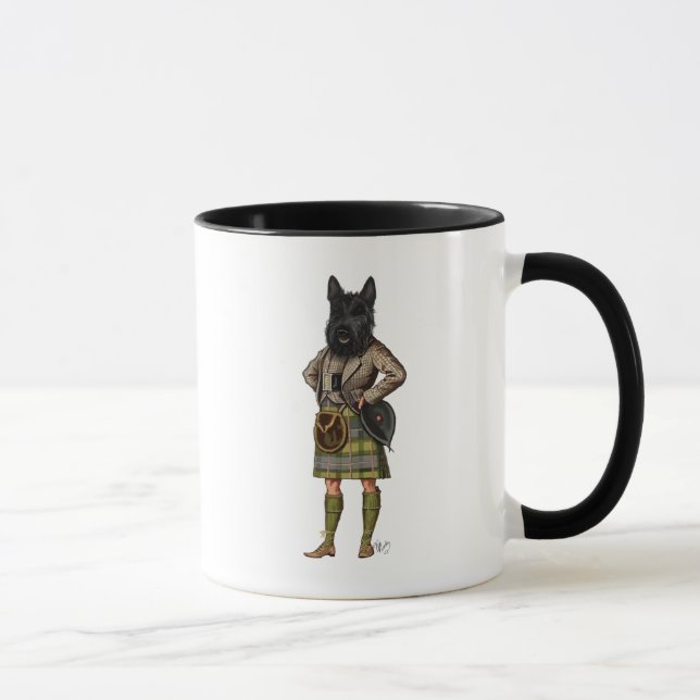 Scottish Terrier i Kilt Mugg (Höger)