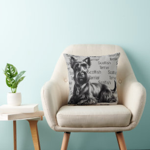 Scottish Terrier i Kudde
