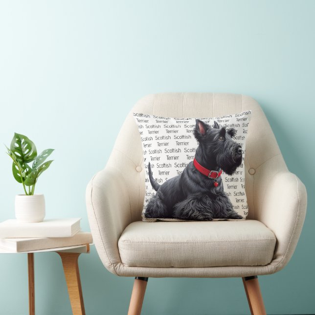 Scottish Terrier i Kudde (Stol)