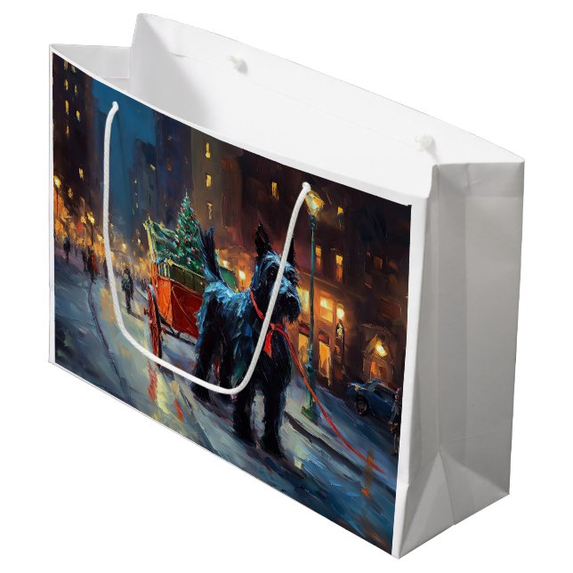 Scottish Terrier jul Festive Season (Framsidan Vinklad)