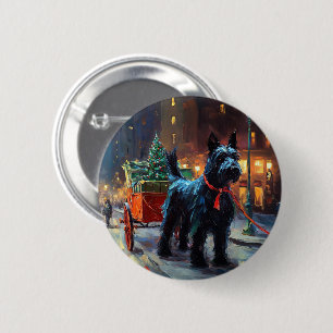 Scottish Terrier jul Festive Season Knapp