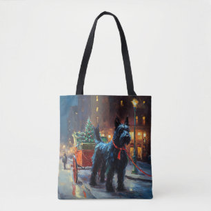 Scottish Terrier jul Festive Season Tygkasse