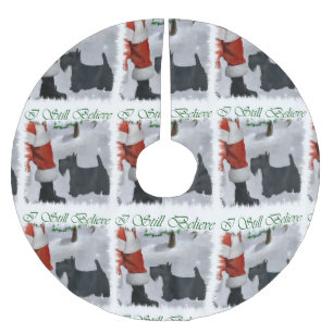 Scottish Terrier jul Julgransmatta Borstad Polyester