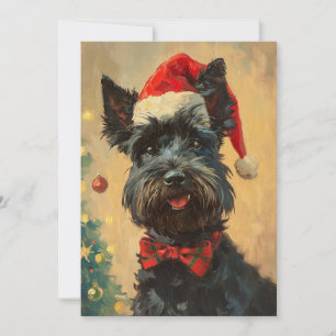 Scottish Terrier jul Julkort