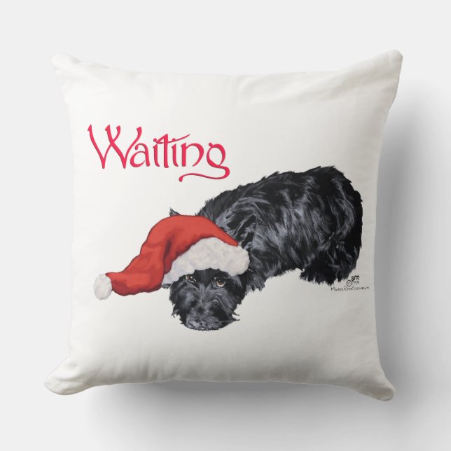 Scottish Terrier jul Pillow Kudde (Framsida)