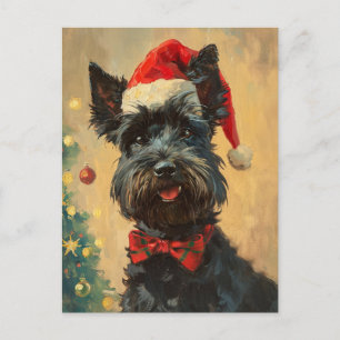 Scottish Terrier jul Vykort