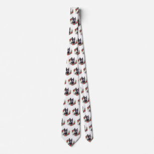 Scottish Terrier-julen-Valpen Festive Slips