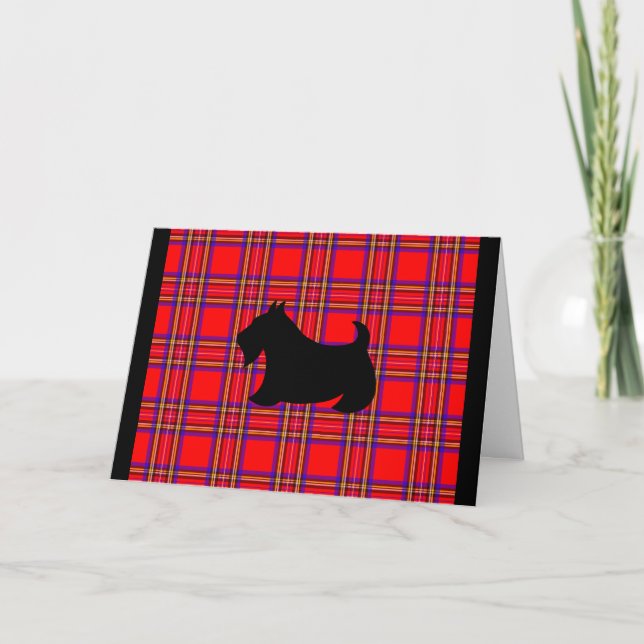 Scottish Terrier-julkort Helgkort (Framsida)