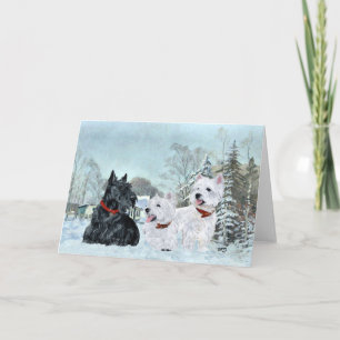 Scottish Terrier Julkort Helgkort