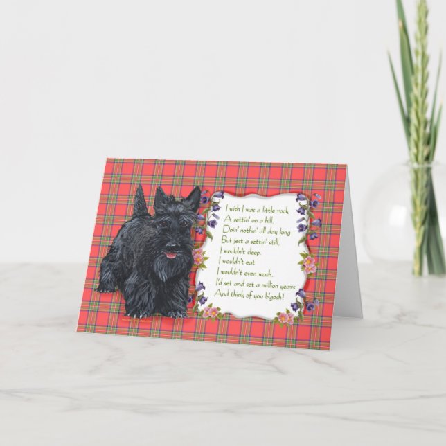 Scottish Terrier Julkort Kort (Framsida)