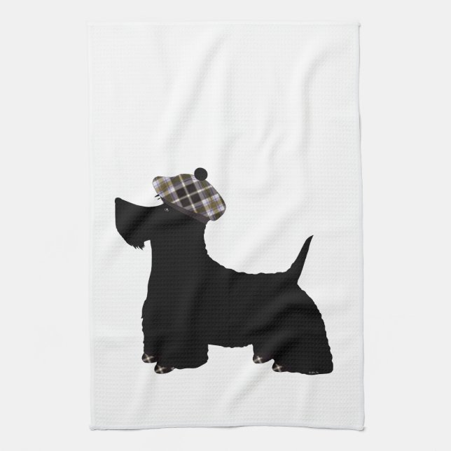 Scottish Terrier Kitchen Towel Kökshandduk (Vertikal)