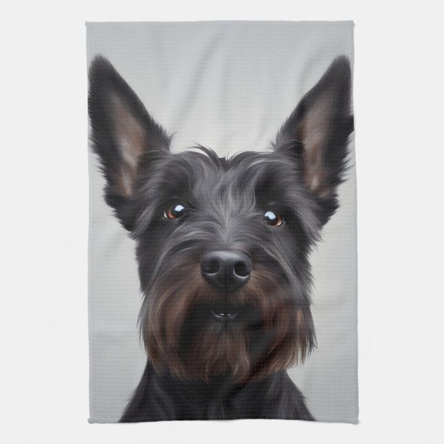 Scottish Terrier Kökshandduk (Vertikal)