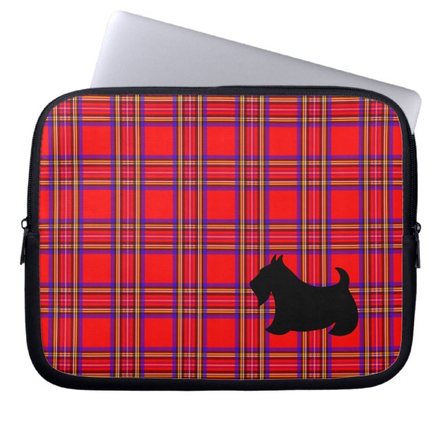 Scottish Terrier Laptop Computer Sleeve Fodral Gif (Framsidan)