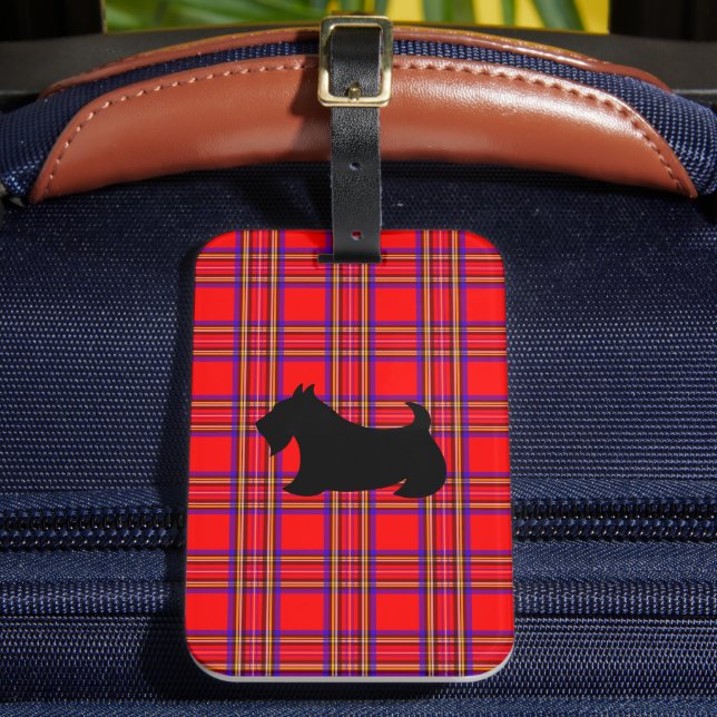 Scottish Terrier Luggage Tag Bagagebricka (Framsida Insitu 2)