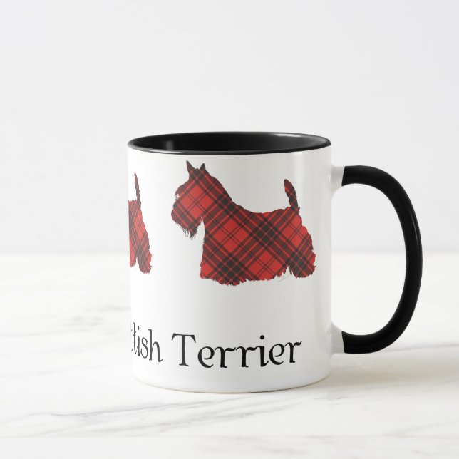 Scottish Terrier Maxwell Tartan Mugg (Höger)