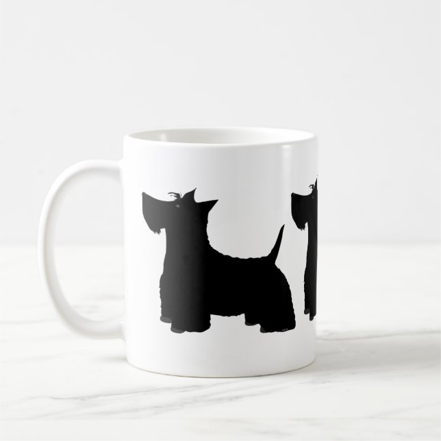 Scottish Terrier Mugg (Vänster)