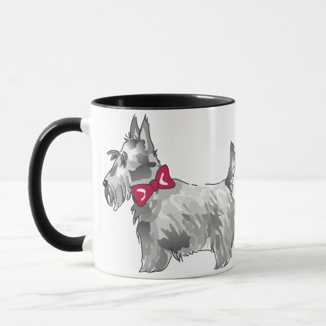 Scottish Terrier Mugg (Vänster)