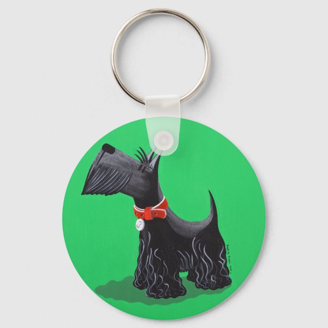 Scottish Terrier Nyckelring (Framsida)