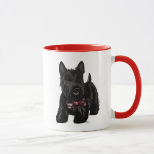 Scottish Terrier och Bow Mugg