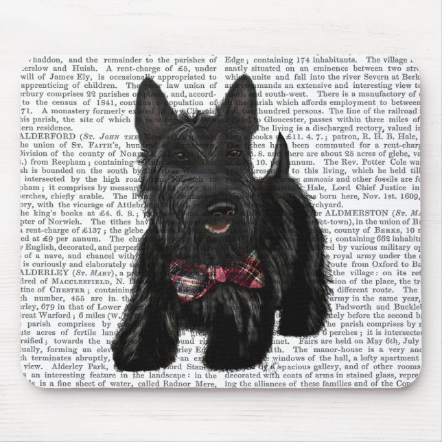 Scottish Terrier och Bow Musmatta (Framsidan)