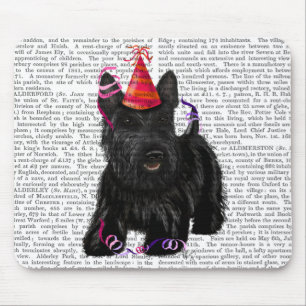 Scottish Terrier och Party Hat Musmatta