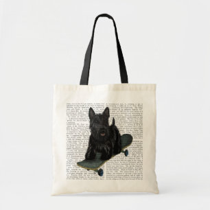 Scottish Terrier och Skateboard Tygkasse