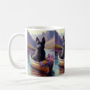 Scottish Terrier på Paddle: A Scenia Äventyr Kaffemugg