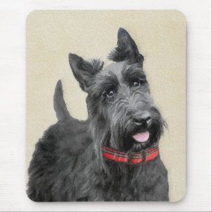 Scottish Terrier Painting - Cute Original Hund Art Musmatta