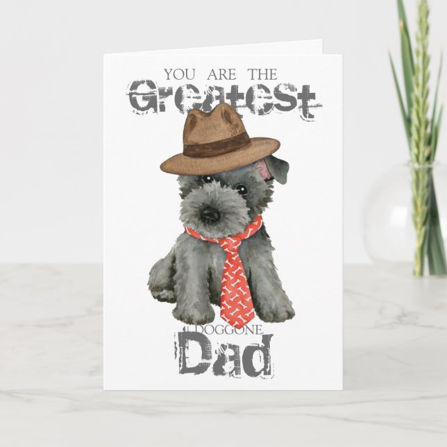 Scottish Terrier Pappa Card Kort (Framsida)