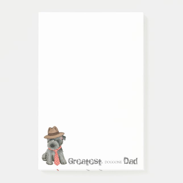 Scottish Terrier Pappa Post-it Notes (Framsida)