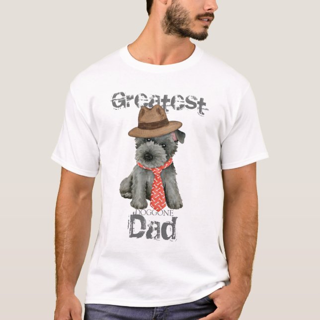 Scottish Terrier Pappa T-Shirt (Framsida)