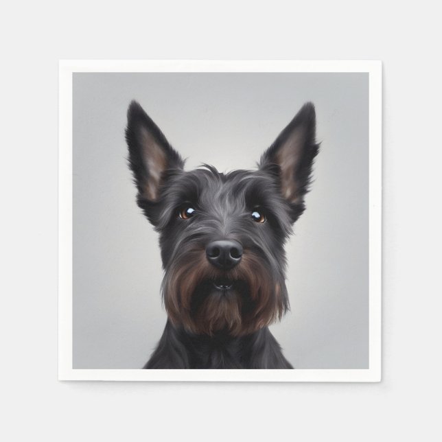 Scottish Terrier Pappersservett (Framsidan)
