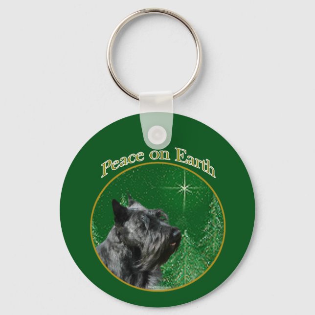 Scottish Terrier Peace Nyckelring (Framsida)