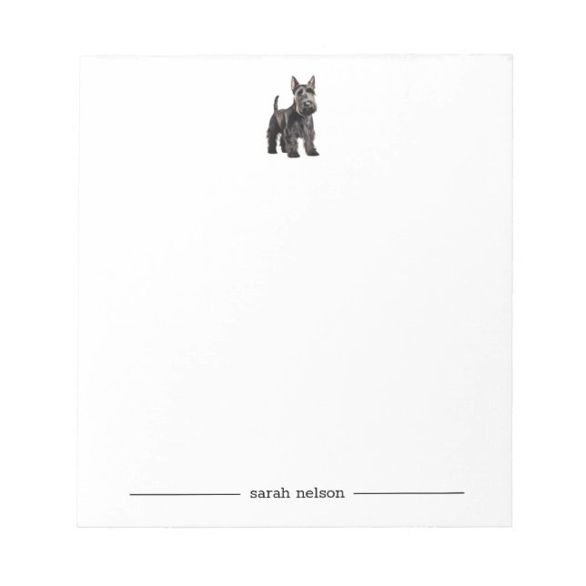 Scottish Terrier Personlig Anteckningsblock (Framsida)