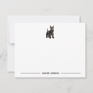 Scottish Terrier Personlig Note Cards Anteckningskort